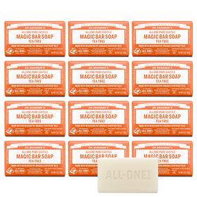 Dr. Bronner's Pure-Castile Magic Bar Soap Tea Tree front view