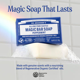 Dr. Bronner's soap packaging showing 12-pack