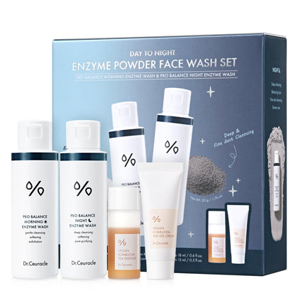 Dr.Ceuracle Day to Night Enzyme Powder Face Wash Duo packaging front view