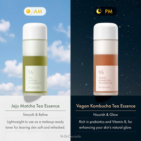 Dr.Ceuracle Jeju Matcha Tea Essence milky toner in a beauty routine