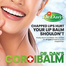 Dr. Dan's Cortibalm Hydrating Lip Balm on a table