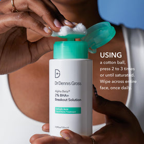 Dr Dennis Gross Alpha Beta® 2% BHA+ Breakout Solution bottle side view