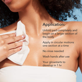 Dr Dennis Gross Glow Pad Self-Tanner for Body lifestyle scene with user