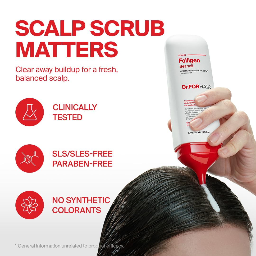 DR.FORHAIR Folligen Sea Salt Scaler 10.58 fl oz back view