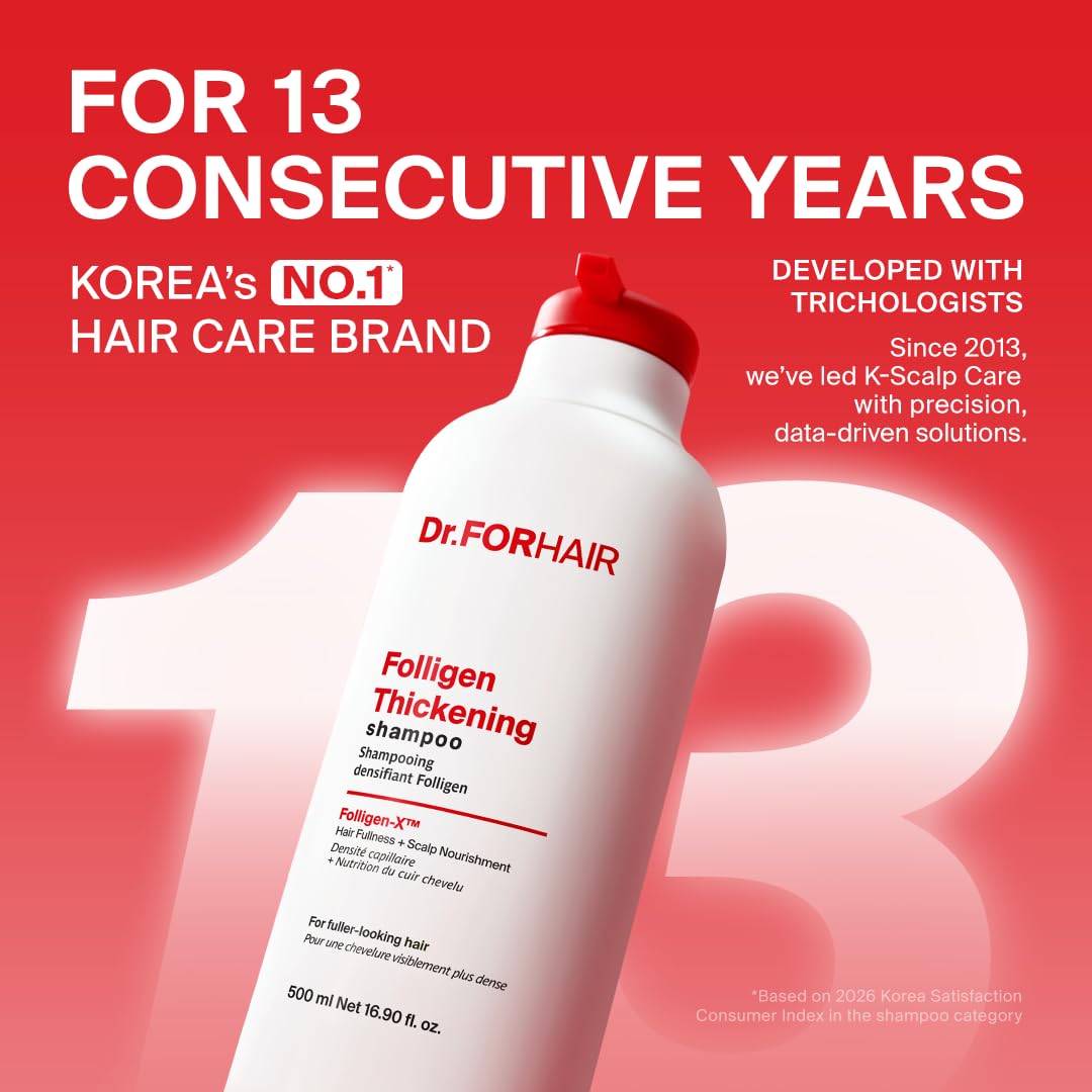 DR.FORHAIR Folligen Thickening Shampoo packaging side view