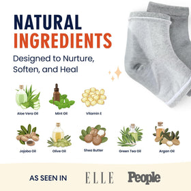 Dr. Frederick's Original Moisturizing Heel Socks gel lining close-up