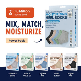 Dr. Frederick's Original Moisturizing Heel Socks open-toe design