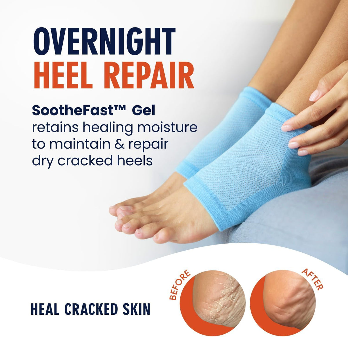 Dr. Frederick's Original Moisturizing Heel Socks packaging