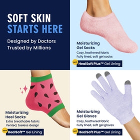 Dr. Frederick's Original Moisturizing Heel Socks showing breathable fabric detail