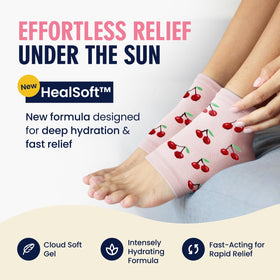 Dr. Frederick's Original Moisturizing Heel Socks side view showing gel lining