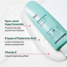 Dr.G Brightening Peeling Gel in a bathroom setting
