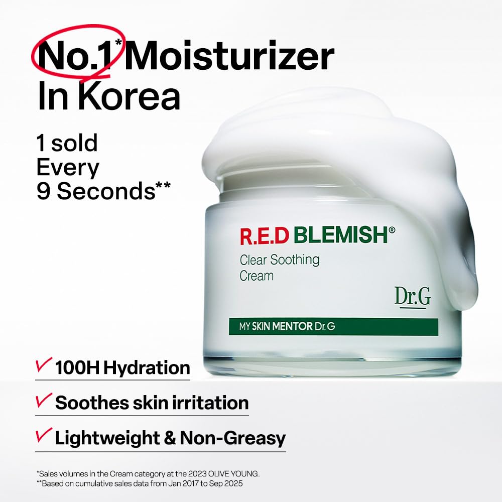 Dr.G R.E.D. Blemish Clear Soothing Face Cream side view