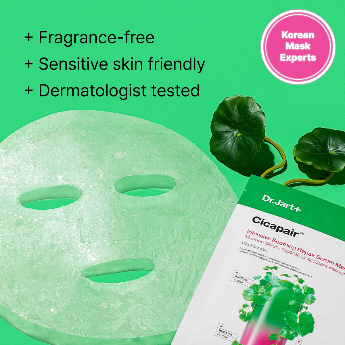 Dr.Jart+ Cicapair Sensitive Skin Serum Mask ingredients list