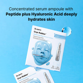 Dr.Jart+ Cryo Rubber Face Mask being applied
