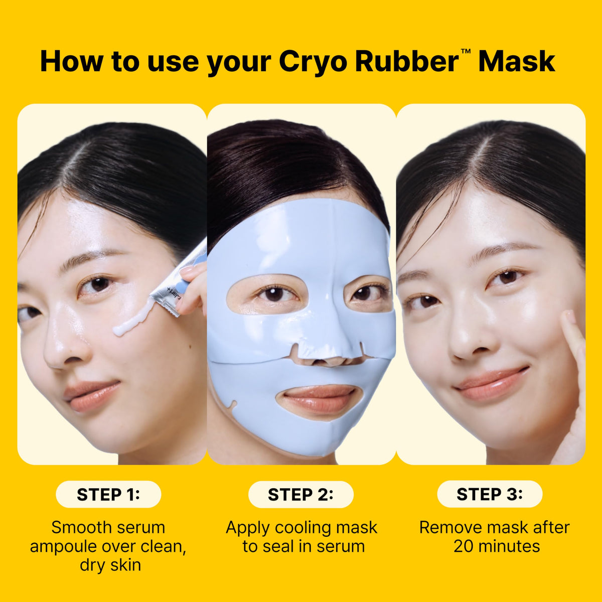 Dr.Jart+ Cryo Rubber Face Mask in beauty setting