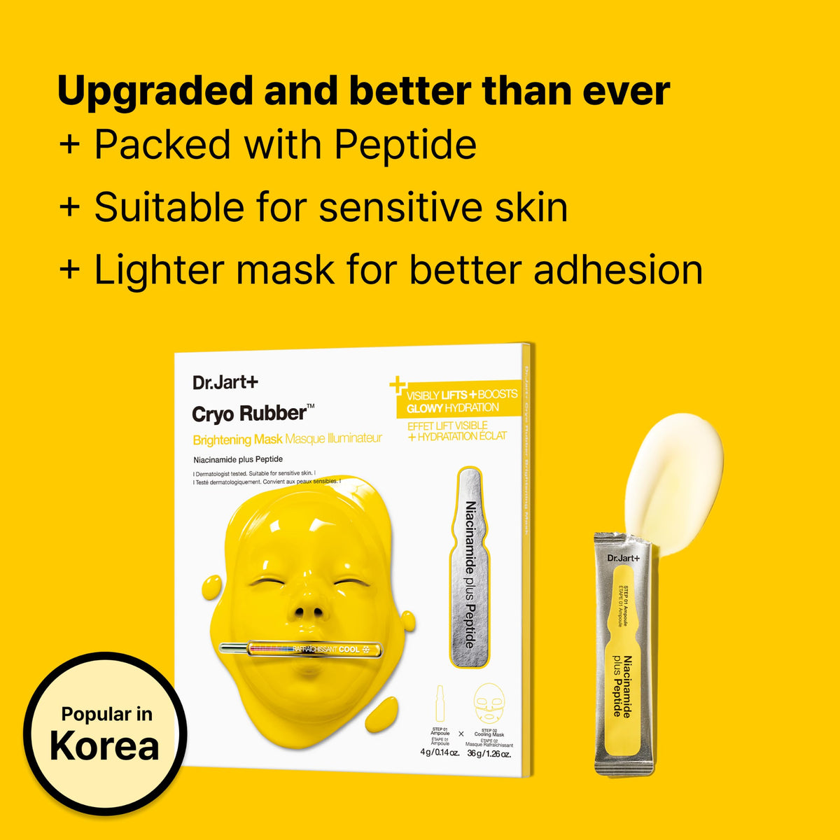 Dr.Jart+ Cryo Rubber Face Mask packaging details