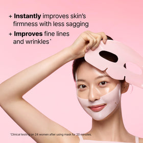 Dr.Jart+ Cryo Rubber Firming Cooling Face Mask application on model