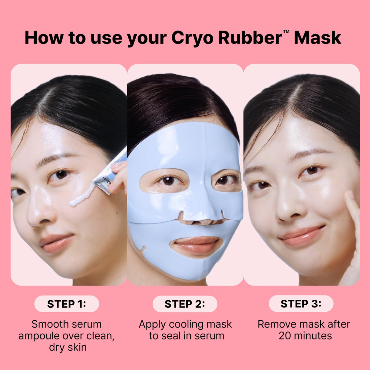 Dr.Jart+ Cryo Rubber Firming Cooling Face Mask in spa setting