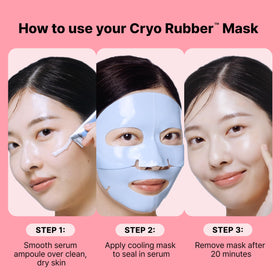 Dr.Jart+ Cryo Rubber Firming Cooling Face Mask in spa setting