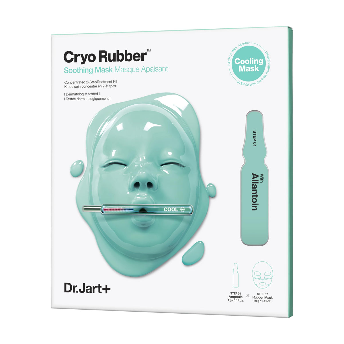 Dr.Jart+ Cryo Rubber Soothing Face Mask front view packaging