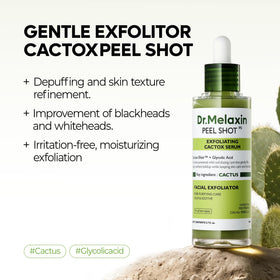 Dr.Melaxin Cactox Exfoliating Peel Shot Serum packaging