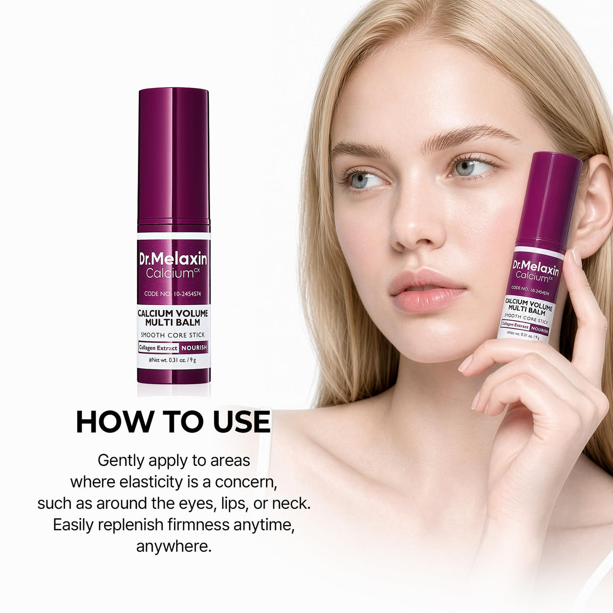 Dr.Melaxin Collagen Multi Balm Stick with eye patch