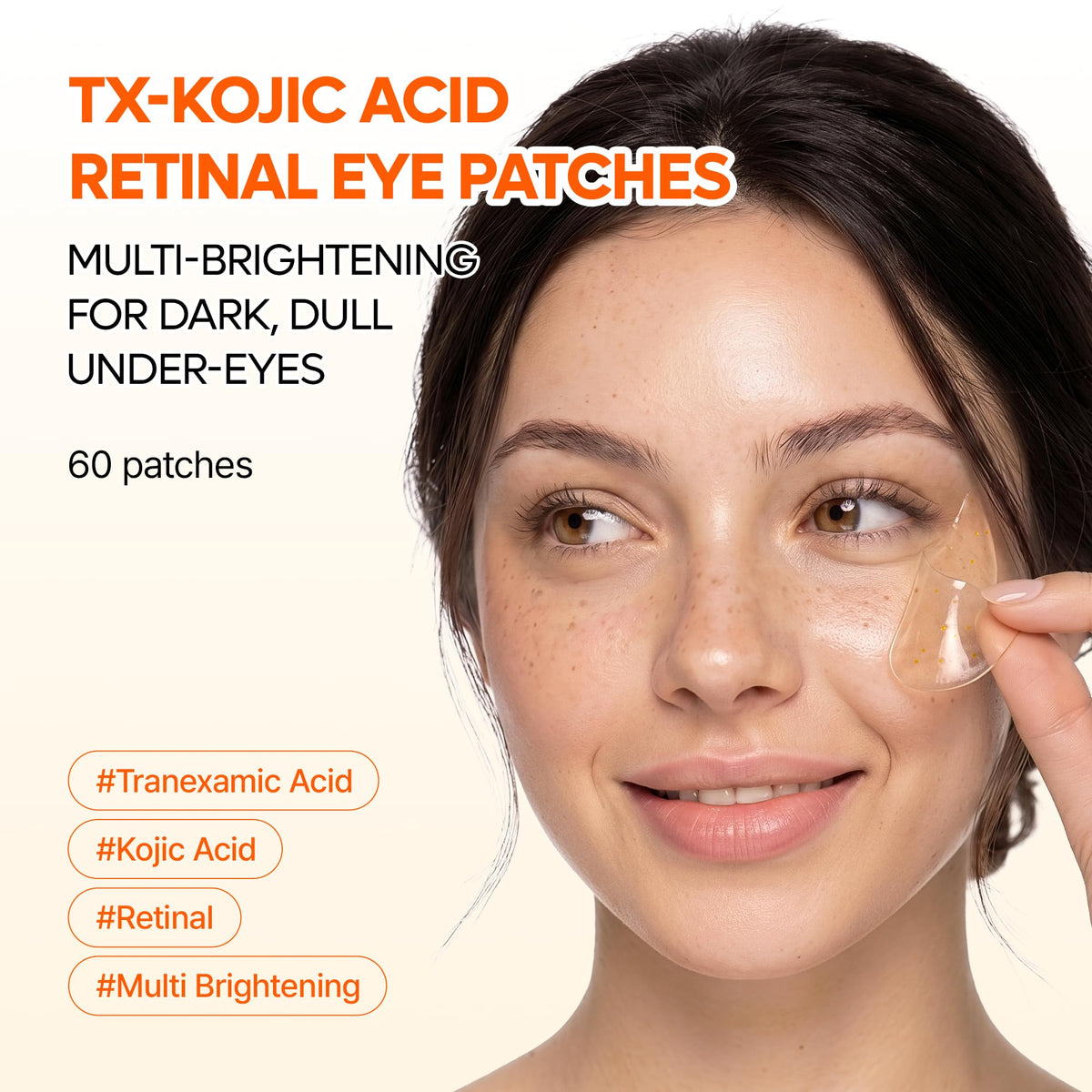 Dr.Melaxin Kojic Acid Retinal Eye Patch application on under-eye area