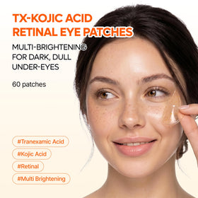 Dr.Melaxin Kojic Acid Retinal Eye Patch application on under-eye area