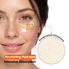 Dr.Melaxin Kojic Acid Retinal Eye Patch with a serene background
