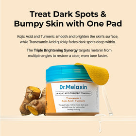 Dr.Melaxin Kojic Acid Turmeric Toner Pad embossed side