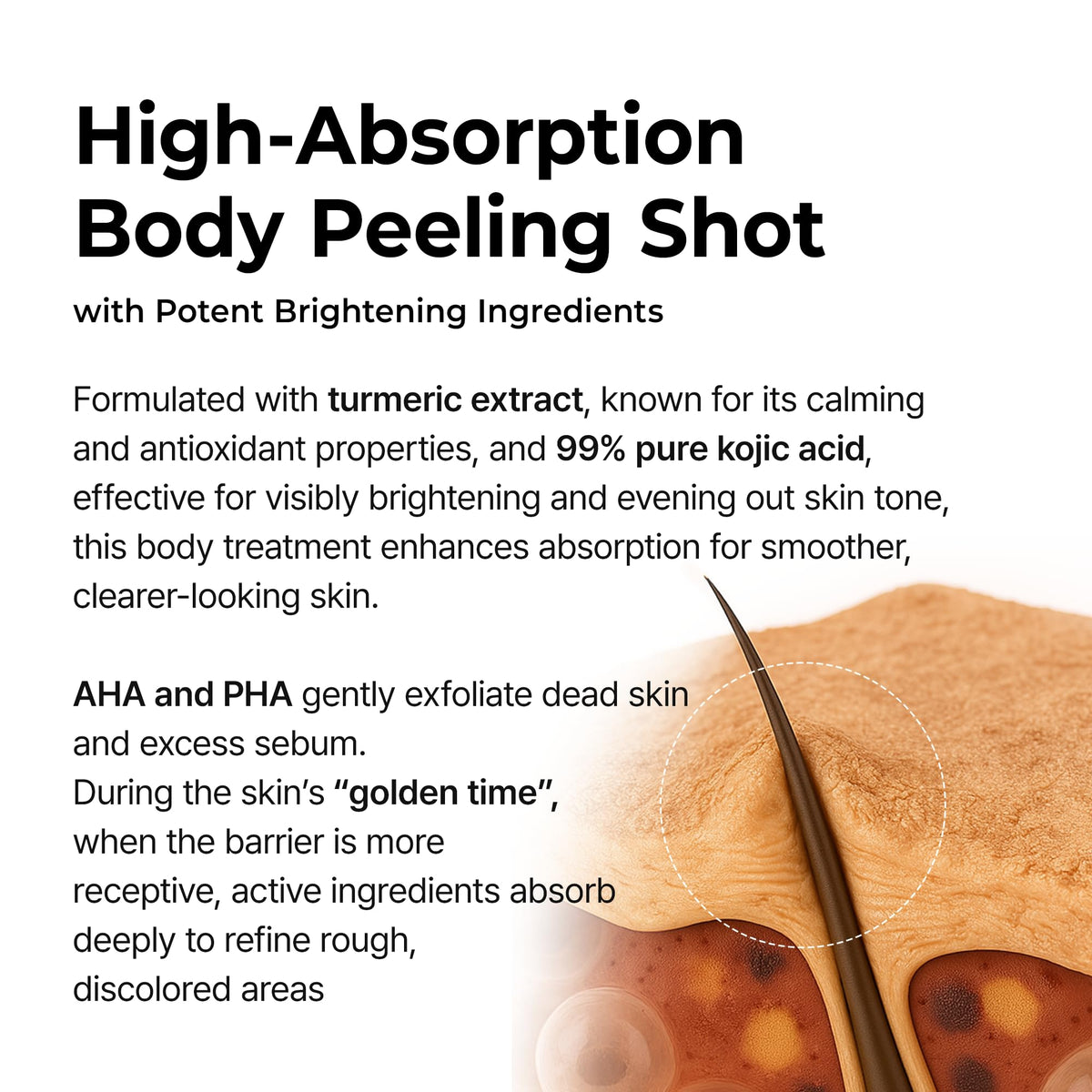 Dr.Melaxin Peel Shot Body Exfoliator Spray 6.76 fl.oz close-up