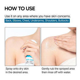 Dr.Melaxin Peel Shot Exfoliating Spray 200ml application demonstration
