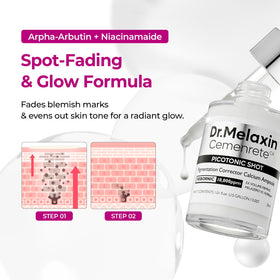 Dr.Melaxin Picotonic Shot Serum application on skin
