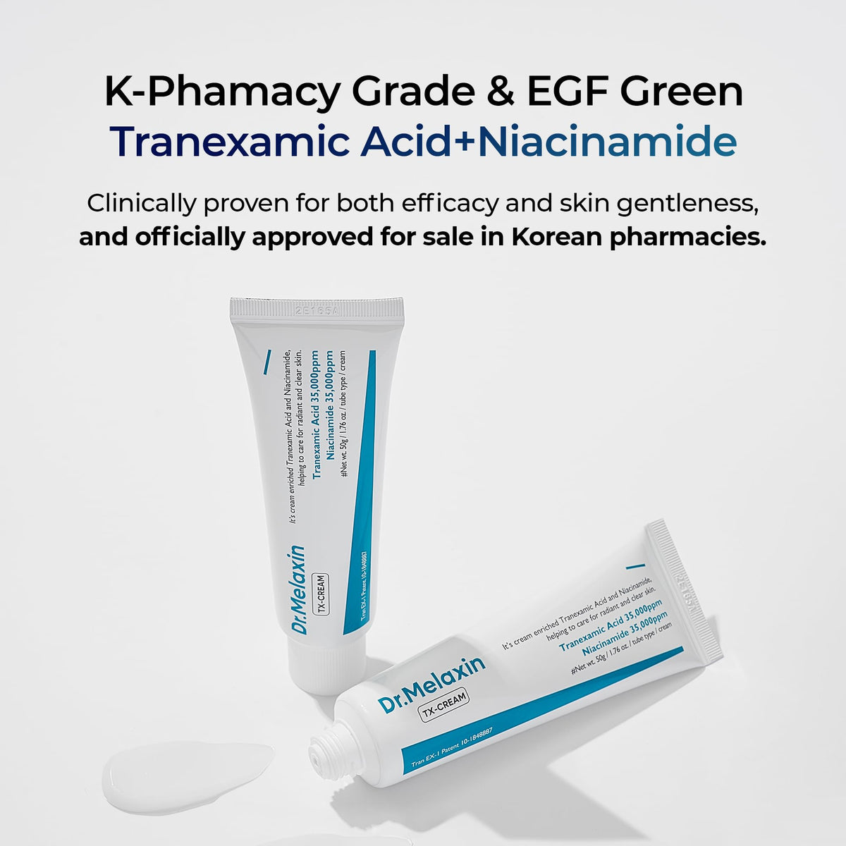 Dr.Melaxin TX Tranexamic Acid Cream 50ml texture close-up