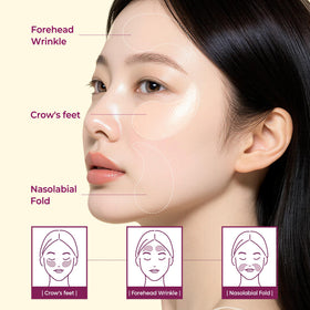 Dr.Melaxin Under Eye Patches with ingredients highlighted