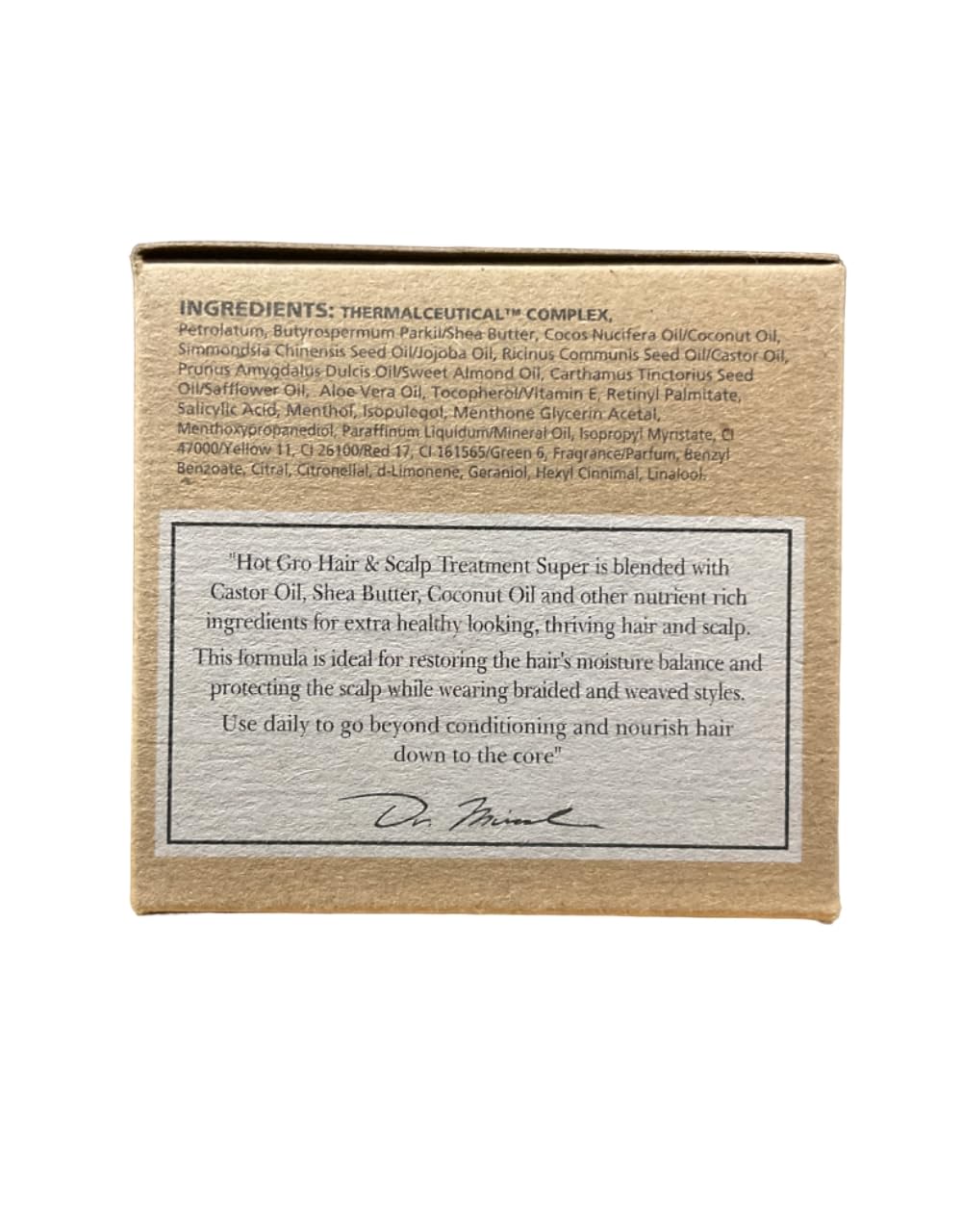 Dr. Miracle's Strengthen Hot Gro Hair/Scalp 4oz back view