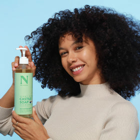 Dr. Natural Castile Liquid Soap Eucalyptus 16 oz lifestyle setting