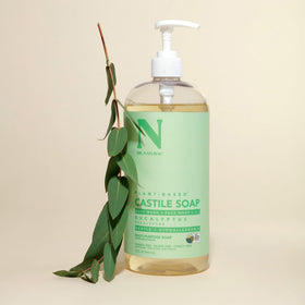 Dr. Natural Castile Liquid Soap Eucalyptus with plants