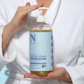 Dr. Natural Castile Liquid Soap Peppermint 32 oz packaging