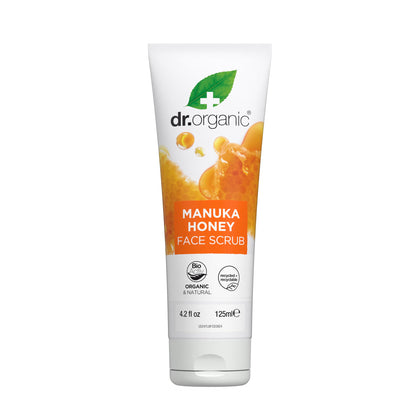 Dr. Organic Manuka Honey Face Scrub 125ml front view