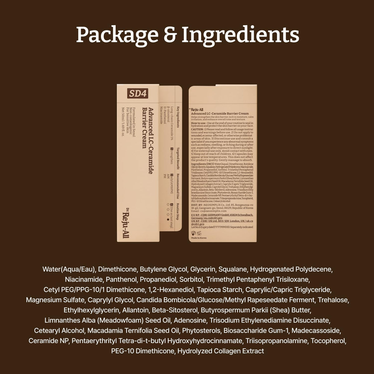 Dr.Reju-All Advanced LC-Ceramide Barrier Cream texture on hand