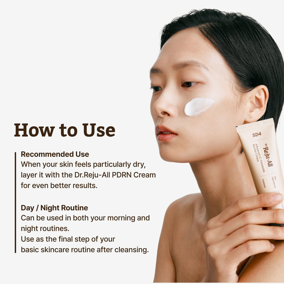 Dr.Reju-All Advanced LC-Ceramide Barrier Cream with skincare products