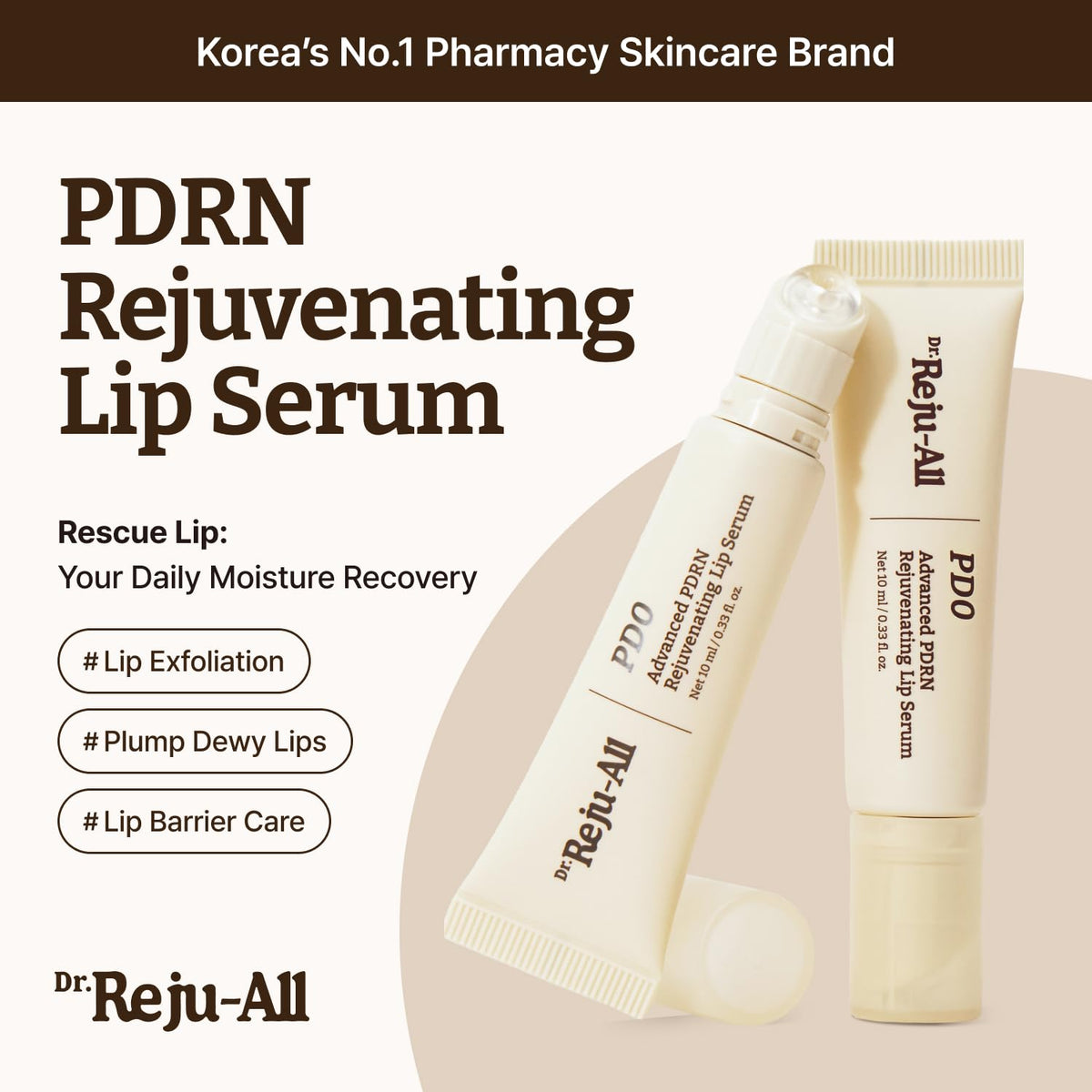Dr.Reju-All lip serum packaging side view