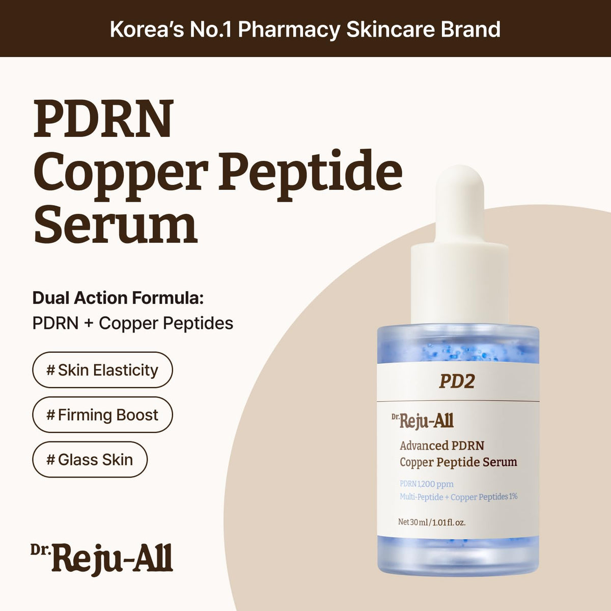 Dr.Reju-All serum bottle with cap off