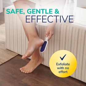 Dr. Scholl's foot file with soft-touch handle close-up