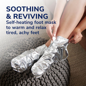 Dr. Scholl's foot mask packaging with three pairs