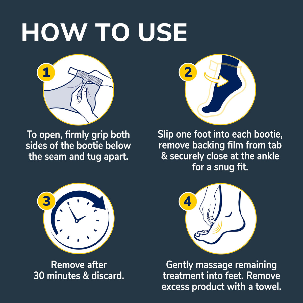 Dr. Scholl's foot mask with essential oils