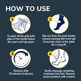 Dr. Scholl's foot mask with essential oils