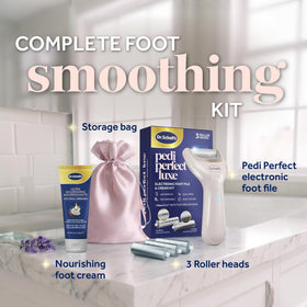 Dr. Scholl's Pedi Perfect Luxe Electric Foot File with accessories