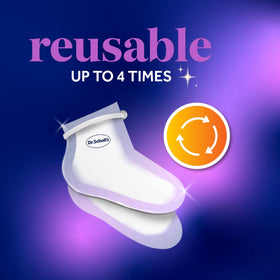 Dr. Scholl's Pedi Perfect Warming Paraffin Foot Mask in relaxing setting